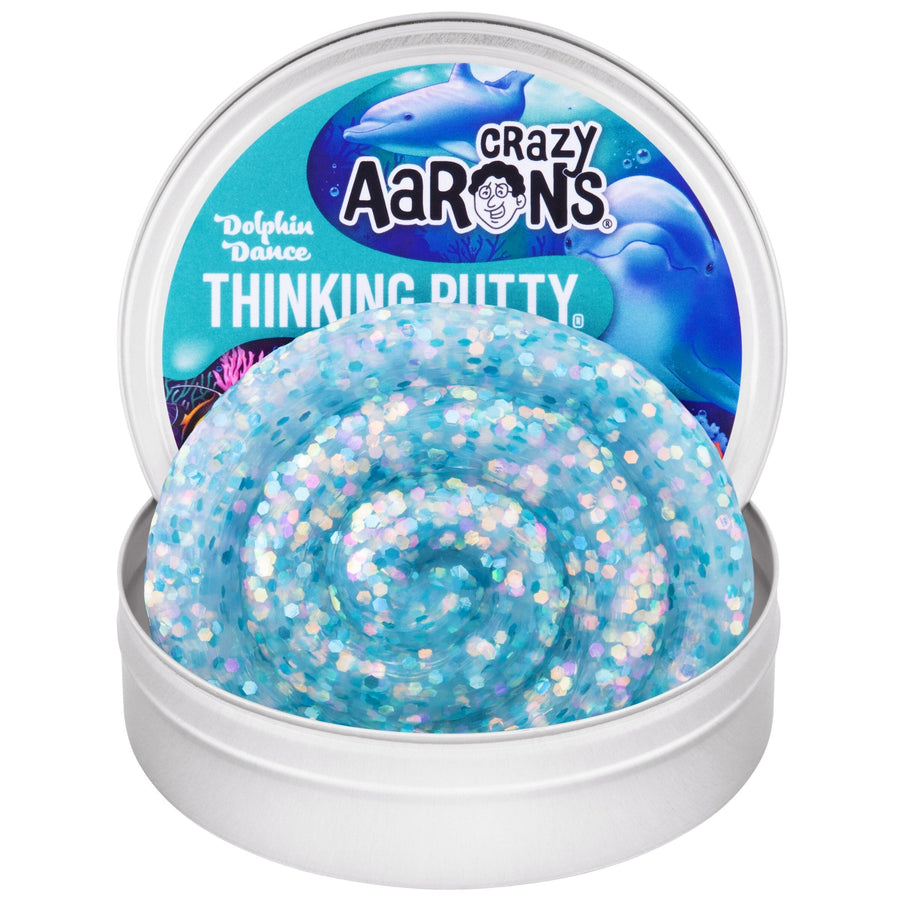 Dolphin Dance - 3.5" Thinking Putty Tin I5